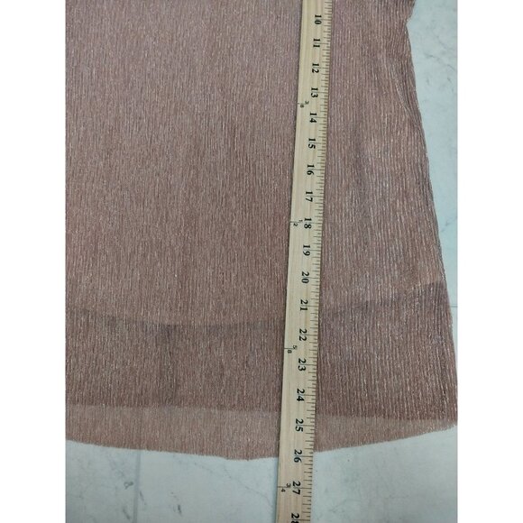 Molly Bracken Premium Pink Shimmer Sleeveless Blouse Sz XS - Picture 7 of 9